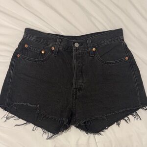 Levi's Black Jean Shorts for Women